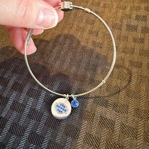 Harley Davidson Charm Bracelet with Blue Accents